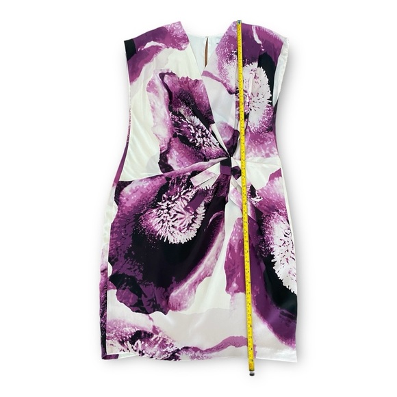 Robert Rodriguez Clematis Print 100% Silk Dress Sz 8 - Picture 8 of 11